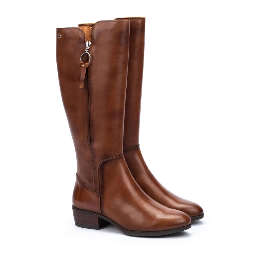 Women's Pikolinos DAROCA Knee-high Boots Brown | NZ S3AQ719